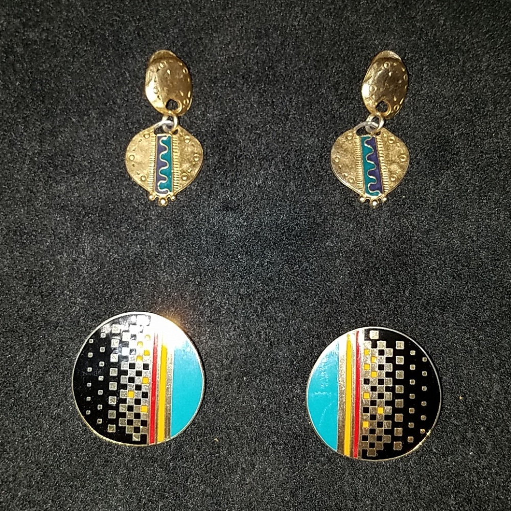 Vintage Laurel Burch earings